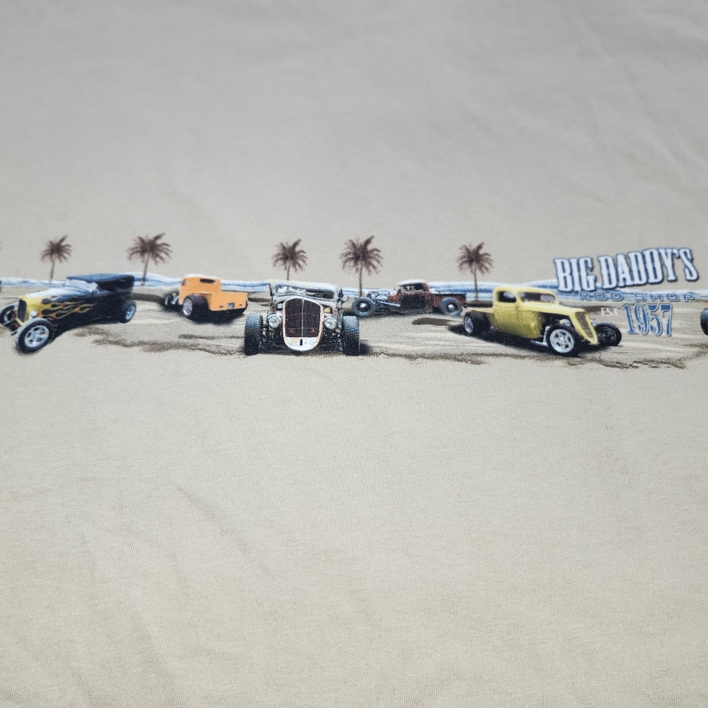 Newport Blue Tee with Palm Tree Graphic
